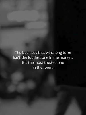 Loud gets attention. Trust keeps it.