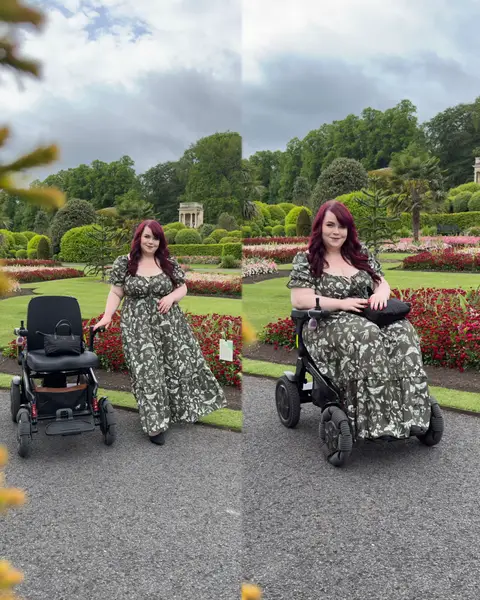 What is an ambulatory wheelchair user? It means that someone can walk or stand, to some degree, but also uses a wheelchair. This can be like myself, to manage their pain, fatigue, and be able to do more.  Around 1/3 of wheelchair users are ambulatory, so if you see someone stood up one day and using a chair the next, now you’ll know why! 🥰 #ambulatorywheelchairuser #disabilitypridemonth 