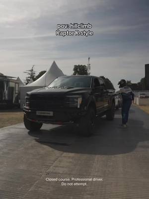 F-150 Raptor R kicking up dust at the Goodwood 2026 Hillclimb #FordUK #FOS #RaptorR #Goodwood 