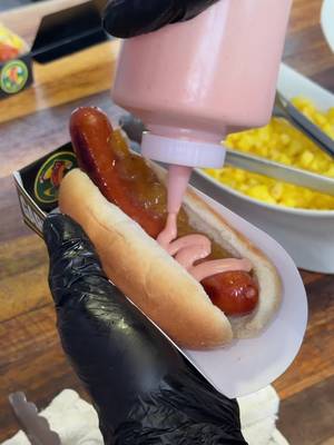 Trying the NY/NJ Signature Ripper Dog at the @FIFA World Cup  #fifaworldcup #fifaworldcuppartner #worldcupeats #ad 
