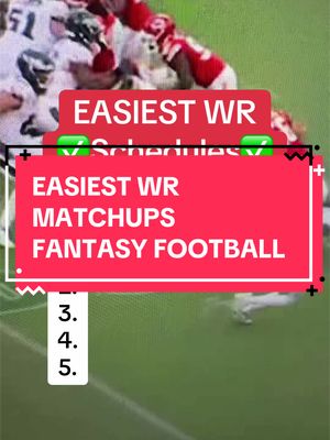 Easiest wide receiver matchups for fantasy football this year #fantasyfootball #fantasyfootballadvice #fantasyfootballtips #fantasyfootballdraft 
