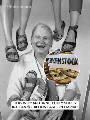 This woman turned ugly shoes into an $8 billion fashion empire 👡💰 In 1966, Margot Fraser is working as a dressmaker, and her feet ache from years of tight shoes.  On a trip to Germany, she tries on a strange-looking cork sandal, built by a family who'd been making shoes since 1774, and the pain vanishes instantly.  So she packs a dozen pairs in her suitcase, flies home, and starts knocking on doors. Every single store turns her away. They all think the shoes are just too ugly. ✓ Stops trying to sell in shoe stores altogether ✓ Sets up a booth at a health food convention, right next to the vitamins and granola ✓ Wins over store owners who stand all day and instantly love them ✓ Gets every shoe store calling and begging for inventory soon after Aching feet → tries a strange cork sandal → stores reject it as ugly → sells it beside the granola instead → the right people fall in love → 38 million pairs a year and an $8B brand. Sometimes the way in isn't the front door everyone's fighting over; it's the room next door. What would you sell in the room next door if everyone slammed the front door on you? 🤔 #Business #Birkenstock #Fashion #Success #Entrepreneur @BIRKENSTOCK @Birkenstock Europe @BIRKENSTOCK USA 