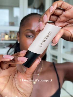 A product that has passed my travel makeup kit test? ✈️The @Lancôme Shape Stick foundation. If I'm packing a makeup bag, it's coming with me because look at my skin. #LancômePartner #LancomeMakeup