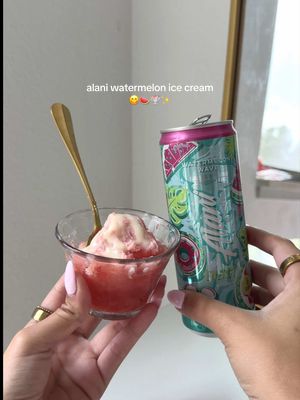 THE ICE CREAM OF THE SUMMER 🍉🍦🌊 #alani #watermeon #icecream #EasyRecipe #summerrecipes 