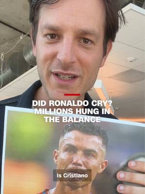 This World Cup, a bunch of people decided to gamble millions on whether soccer superstar Cristiano Ronaldo would cry during a match. CNN’s Jon Sarlin reports on the now hotly-contested dispute over whether the Portuguese soccer legend actually shed tears.