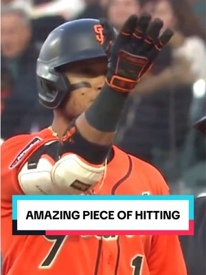 After the first two batters went down in three pitches, Luis Arraez helped out his pitcher with a beautiful two-strike hit to extend the inning 👏 #MLB #Baseball #Hitting 
