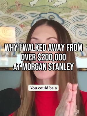 I walked away from hundreds of thousands of dollars of my bonus when I left my V.P. role at Morgan Stanley. And I'm not alone --- more rising stars than ever are abdicating elite roles across the street. Why are people folding a winning hand just when their career is really taking off? If you want to know why and what I'd do differently today TO FIX IT, read our hot take on how to escape "the V.P. Curse" on our Substack now! #investmentbanking #privateequity #hedgefunds #womeninfinance 