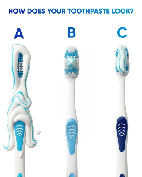 Like Goldilocks, you need the right amount of toothpaste—one inch to protect your sensitive teeth. 