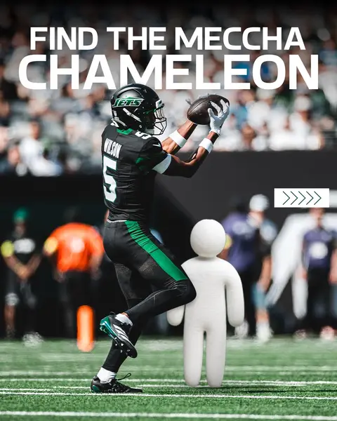Can you find ALL 5 Meccha Chameleons? 🤫 #nyjets #mecchachameleon #gaming #spot 