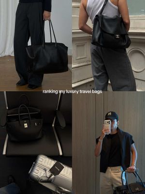 ranking my luxury travel bags 😌#airportbag #travelbags #luxurybags  