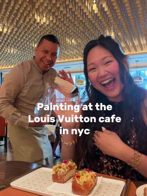 Everything was so pretty I felt bad eating it  📍 Le Café Louis Vuitton- NYC  @Louis Vuitton  #travel #nyc #foodillustration #louisvuitton #artist 