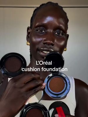 Trying the new @loréal paris usa infallible cushion foundation.                                                                                         #lorealparis #cushionfoundation #blackgirlmakeup 