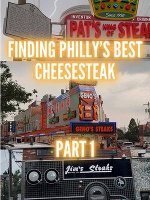 Finding the best cheesesteak in Philadelphia - Part 1 First off I had to check out the city’s most iconic Philly Cheesesteak spots: Pat’s King of Steak, Geno’s Steaks, and Jim’s South Street. Let me know which spots I should check out next while I’m here for MLB All-Star Week! #philly #phillytiktok #phillycheesesteak #foodreview #foodtiktok 