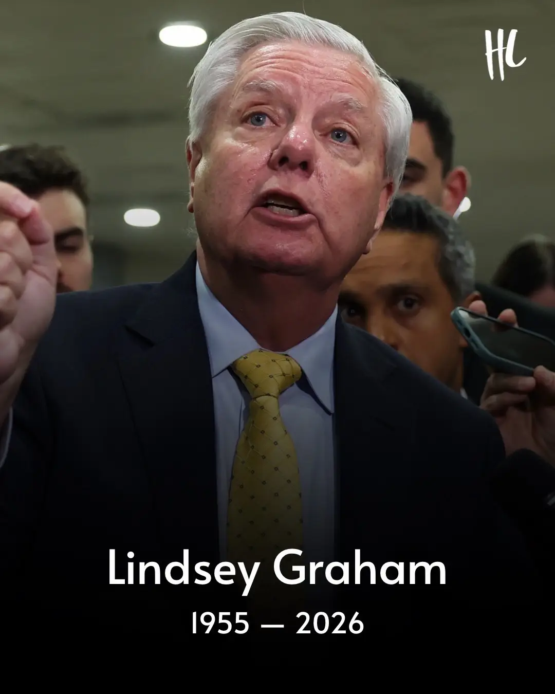 Lindsey Graham, the Republican senator and one of Donald Trump's allies, died  last night from a "brief and sudden illness," his office announced. He was 71. A cause of death has not been disclosed. (📸: Getty Images)