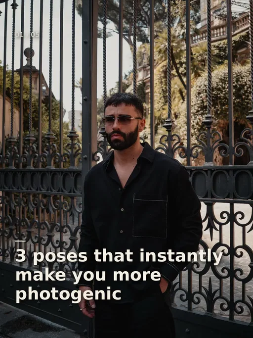the fake walk = paparazzi energy. hands together = instant calm confidence. wall lean = most natural one, works anywhere. save this for your next shoot 🤝 #mensfashion #posingtips #photoposes #mensstyle #fyp  