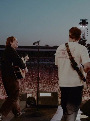 From releasing our first singles on the same day (March 31st 2017) to playing on stage at Hyde Park together almost 10 years later, what a ride. Love ya brother @Sam Fender 