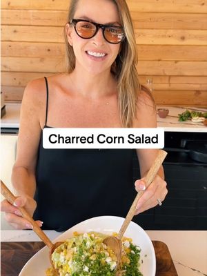 Salad girl summer is here! 🥗🌽 Charred Corn Salad Serves: 4-8 Prep time: 20 minutes Grill time: 15 minutes Special tools: blender Ingredients: 6 ears fresh corn, soaked in water 5 jalapeño, roasted 1 bunch green onion tops 1 handful cilantro 1 1/2 cup crumbled Cotija Dressing: 1/2 cup sour cream (@gayleafoodscoop)  1/2 cup yogurt 1/2 tablespoons Dijon (@maillecanada) 1/2 lemon, juiced 1/2 bunch green onion tops 1 large pinch fresh parsley 1 large pinch fresh basil 1 large pinch fresh tarragon 1 garlic clove 1 teaspoon kosher salt 6 twists black pepper 1 lime, juiced 1 tablespoon red wine vinegar 2 tablespoons EVOO @terradelyssa  Method: 1. Grill corn over high heat, turning every 6 minutes until the skin has dried and charred. 2. Remove and let cool. 3. Shuck and remove the kernels from the cob. Add to a large bowl. 4. Peel and deseed jalapeno, then give them a quick dice and add to the bowl. 5. Slice green onion tops and add. 6. Ruff chop cilantro and add to the party. Finish with Cotija. 7. Blend the dressing and cover your masterpiece.  8. Toss and enjoy. . . . #summersalad #cornsalad #cornseason #cornrecipe #saladideas 