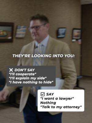 They're looking into you. Now what? You don't have to explain, convince, or clear things up on the spot. If federal agents contact you, your rights matter. Ask for an attorney, stay quiet, and let your lawyer handle the communication. Knowing what not to say is just as important as knowing what to say. #FederalCriminalDefense #FederalInvestigation #TexasLaw #KnowYourRights #LegalTips #FederalLaw