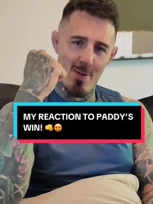 Go on Paddy! Love to see it 😍 #ufc329 #reaction #paddythebaddy #tomaspinall 