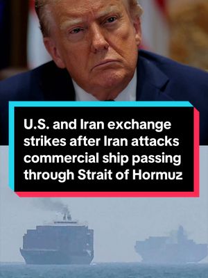 BREAKING: The U.S. launched a new series of strikes against Iran after Iranian forces attacked another commercial ship passing through the Strait of Hormuz. Iran retaliated by launching attacks targeting U.S. military bases and facilities in Gulf states, including in Bahrain, Kuwait, Jordan, Qatar and Oman. MS NOW's @Jacob Soboroff has the latest. #breakingnews 