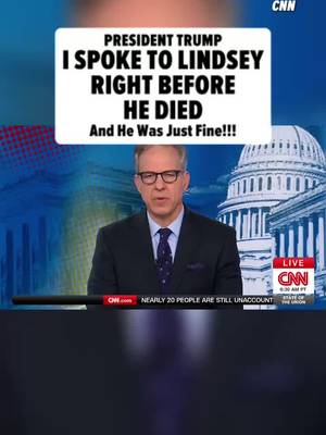 President Trump says he spoke with Lindsey Graham a few hours before the senator died -- and he thought Lindsey was just fine. 🎥 CNN