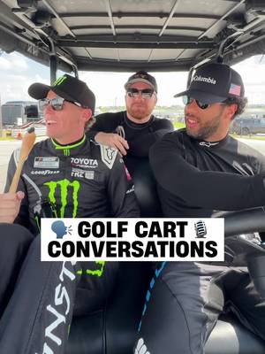 🎤 Mics were hot on Bubba’s golf cart 😂 #NASCAR #Racing #Funny 