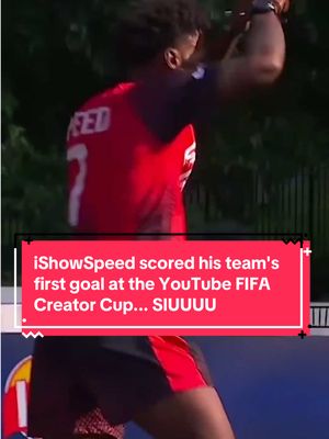 iShowSpeed scored his team's first goal at the YouTube FIFA Creator Cup... and of course he hit the "siuuu" celebration! 🤣⚽ #FIFAWorldCup #FIFAWorldCup2026 