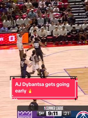The No. 1 overall pick wasted no time finding the scoresheet, knocking down a pair of early buckets in Summer League action. 🏀 (via @NBA) 