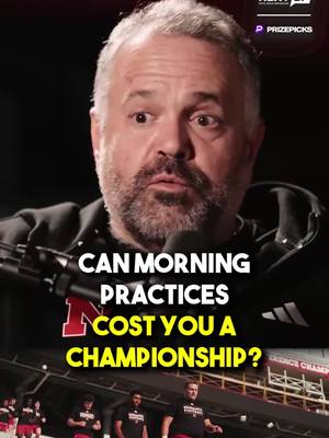Matt Rhule told me he moved Nebraska’s practices from the morning to the afternoon because of the demands that travel puts on players. He also said no team that practices in the morning has won a national championship, and that was something he kept in mind when making the change. @nextupbreneman x PrizePicks