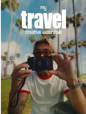 My travel essentials as a content creator 🎥🧳  #cameragear #travelessentials 
