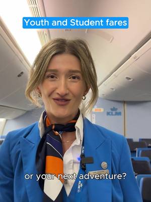 Studying abroad, or just abroad? 👀 We don't ask questions 🤫 #KLM #RoyalDutchAirlines #StudentTravel #TravelTok