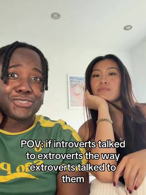 why are you so loud?? 😍 #pov #skit #introvert #extrovert @Alice 