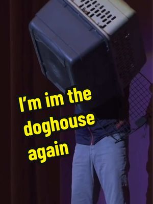I’m in the doghouse again.  #stunt #liveperformance #contortionist #comedy #jonathanburns 