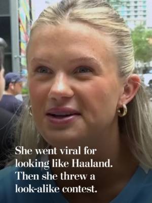 Influencer Emma Kate Willman went viral for her resemblance to world-famous soccer star Erling Haaland, the goofy Norwegian striker who has captured American hearts this World Cup. Then she decided to host a look-alike contest. More from The Washington Post at the link in our bio. #haaland #worldcup #Soccer #sports