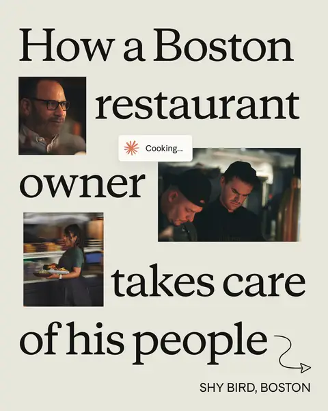 Eli Feldman opened his first restaurant five months before a pandemic. Three locations later, he's still chasing the same idea: food worth eating, served by people who earn enough to make it a career. Here's how Shy Bird uses Claude to make it work.