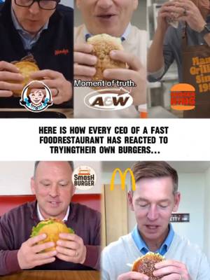 Which CEO has the best reaction? #food #fastfood #burger