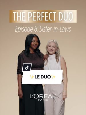 THE PERFECT DUO, Episode 6 ✨✨ Listen - there are some moments in my life that make me stop and think: "WOW - this is actually happening!!! I NEED TO PINCH MYSELF!!" Shooting a campaign with my sister-in-law Taisia was one of those moments. Not only did I get to experience this incredible moment, I got to do so with my sister - the funny "Cool Mom" who is a superstar in her own right. Taisia - thanks for always being there for me. Like the @L’Oréal Paris Le Duo Serum, we are pretty awesome ✨ together✨. Here is your Rich Auntie lesson of the day: women my age can often bury their dreams because we think we've missed our chance. The truth is that you never know what kind of once-in-a-lifetime opportunity is waiting for you right around the corner...you know...because you're worth it. 😉 #LeDuoSerum #LorealParisSkincare #ad