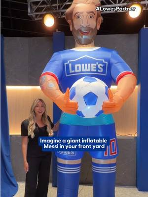 A GIANT Messi signed by the GOAT?😳 Tune into the Lowe’s Messi Halftime Event on July 19, hosted by me and @Fabrizio Romano. Become a Lowe’s Rewards member and sign up for free at Lowes.com/MoreMessi  #ad #lowespartner #LowesMessi