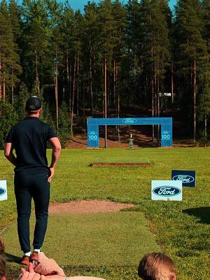 ACE ALERT! 🚨 Taavi Suutari finds the chains on Hole 16 in front of his home crowd! 