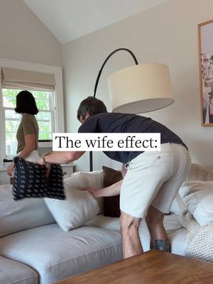 It's not fear... It's just a sudden appreciation for putting things back where they belong. 😌 #reelhumor #husbandandwifehumor #horderly 