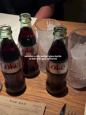 the itty bitty diet coke committee is in session @Emilia Metidieri #dietcoke #mini 