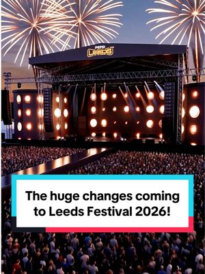 This year’s Leeds Festival will be unlike any other… and here’s why! 🎪 The arena and stages have had a complete makeover - the biggest since the festival’s launch 27 years ago! New CGI images released by the festival’s organisers show FIVE brand new stages… Forget the Main Stage and The Chevron Stage, they are no more! Instead the ‘Main Stage’ will be known as ‘The Grid’. Expect headliners Charli XCX, Chase and Status, Dave, Florence + the Machine, Fontaines D.C. and Raye here 🌟 ‘The Gallery’ is one of two brand new stages, complete with innovative LED lights. Geese, Kneecap and Skye Newman will take to this stage over the Bank Holiday weekend! The Festival Republic Stage and BBC Introducing Stage are also being replaced by ‘The Ballroom’ and ‘The Canopy’.  And while we’re saying a bittersweet goodbye to the Chevron Stage after two years, the brand new ‘Warehouse Stage’ is set to be a purpose-built home for dance music with viewing platforms behind the decks. All these arena changes aren’t the only new highlights at Leeds Fest, with Kasabian’s set marking the first ever Thursday headliner!  Who are you most excited to see at @Reading & Leeds Festival 2026? 🎵 #leeds #leedsfestival #leedsfest #leedsandreading #festivalseason 