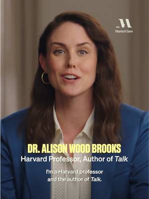 Bad at small talk? Harvard Professor Alison Wood Brooks has you covered. Learn her research-backed “TALK” framework that turns any conversation into an opportunity for connection.  Our new class: The Conversation Advantage is streaming now on MasterClass.