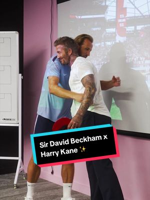 Sir David Beckham recieved his legacy cap from Harry Kane in Miami 👏✨ #england #FIFAWorldCup