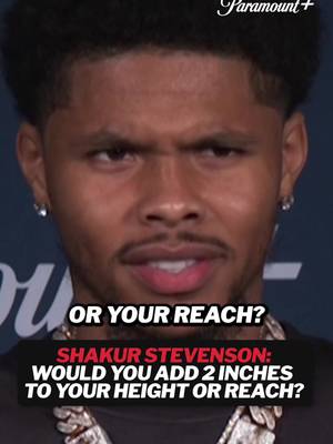 Shakur was thrown off by this question 😅 @zuffaboxing got a GOOD one @Shakur Stevenson 💫