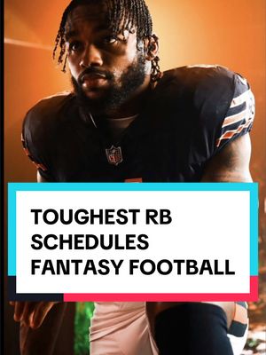 The toughest running back schedules for fantasy football #fantasyfootball #fantasyfootballadvice #fantasyfootballtips #fantasyfootballdraft 