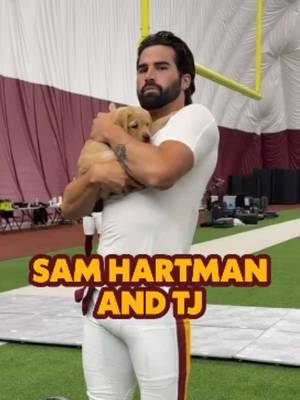 Sam & pur team puppy TJ 🐶 #puppy #dogs #nfl #football 
