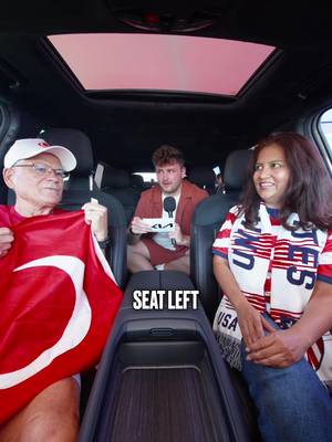 Name two countries that reached the semi-finals of the 2022 FIFA World Cup ⏱️🤔 Turkey and USA fans team up in the @Kia America Telluride Hybrid to beat the clock. #TwoNationsOneConnection #ad 