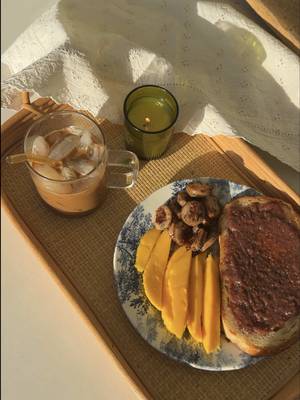 #AD My soft girl habits are in full swing, with a little help from @Starbucks Blonde Espresso Roast! Here’s how I set my tone for the day: 1. Elevate my morning coffee (loving an at-home Iced Brown Sugar Oatmilk Shaken Espresso) ☕ 2. No phone time! 📲 3. Self-care routine 🫧