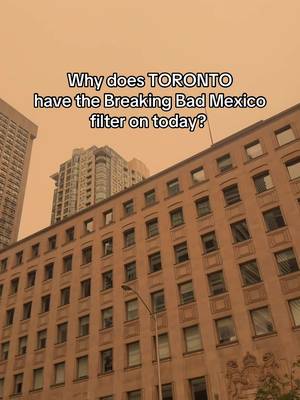 Why does TORONTO have the Breaking Bad Mexico filter on today? #toronto #torontolife 